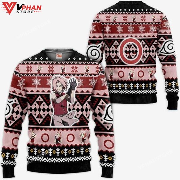 Haruno Sakura Ugly Christmas Sweater Xmas Idea Knitted