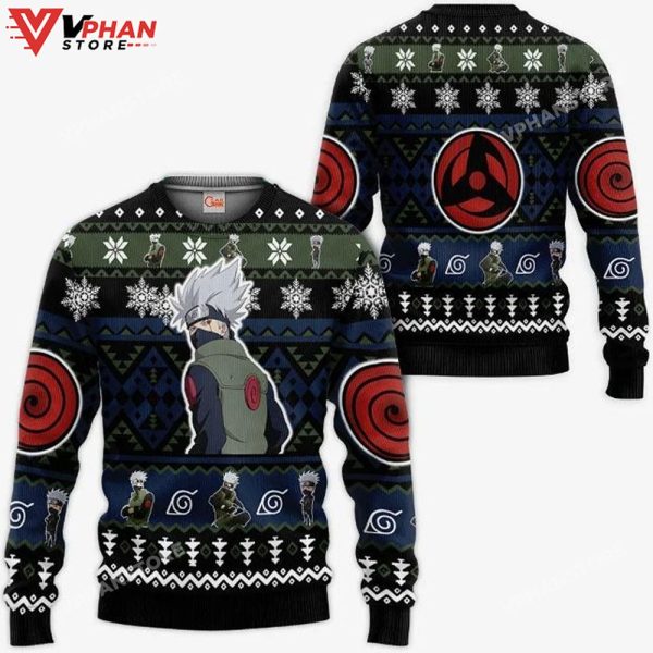 Hatake Kakashi Ugly Christmas Sweater Xmas Idea Knitted