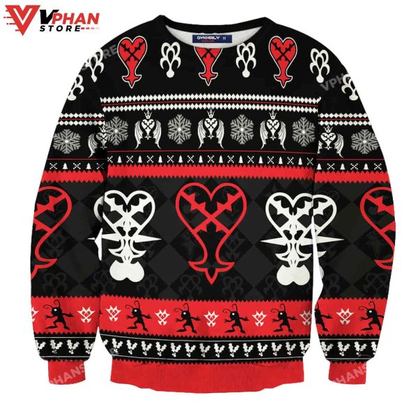 Heartless v2 Ugly Christmas Sweater Wool Knitted 3D Sweatshirt