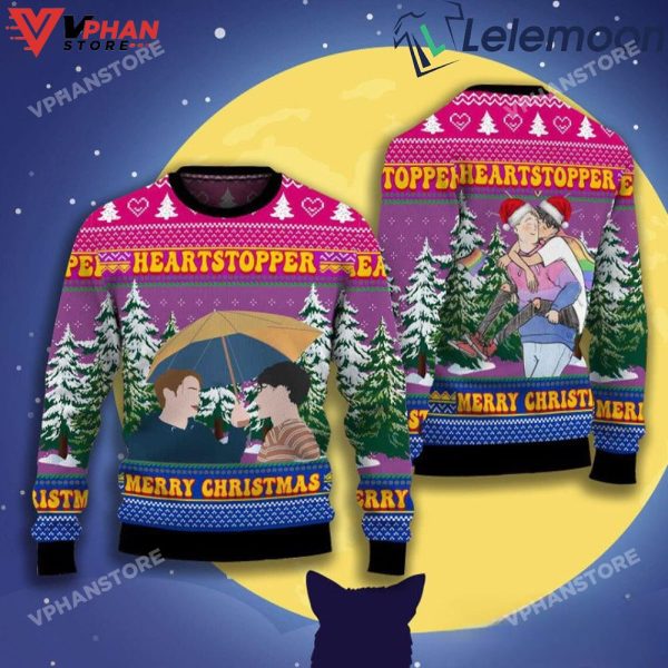 LGBTQ Nick And Charlie Heartstopper Christmas Sweater