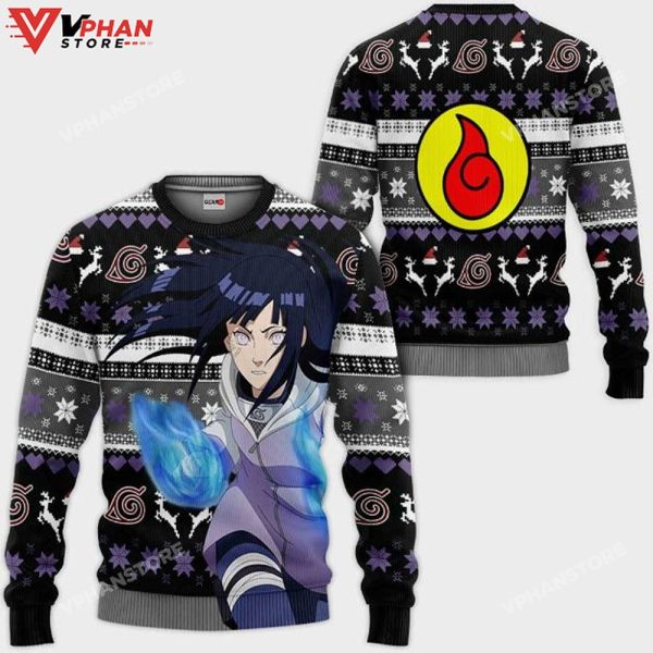 Hinata Hyuga Anime Knitted Ugly Christmas Sweater