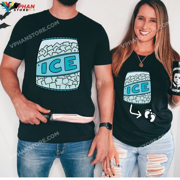 Ice Halloween Pregnancy Announcement Couples Costumes Maternity Reveal Funny Gift