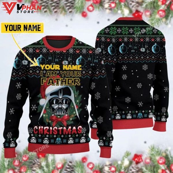 I’m Your Father Darth Vader Personalized Xmas Ugly Christmas Sweater