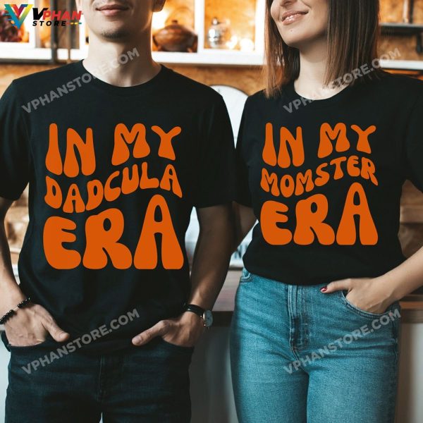 In My Dadcula Momster Era Halloween Pregnancy Announcement Spooky Shirt Anniversary Parents Maternity Gift