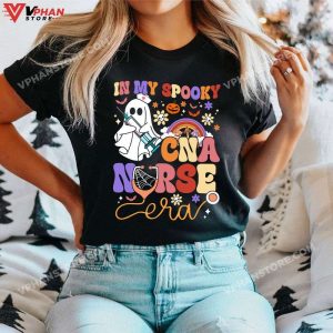 In My Spooky Nurse Era Ghost Nursing Halloween T-Shirt, Scary Nurse Costume