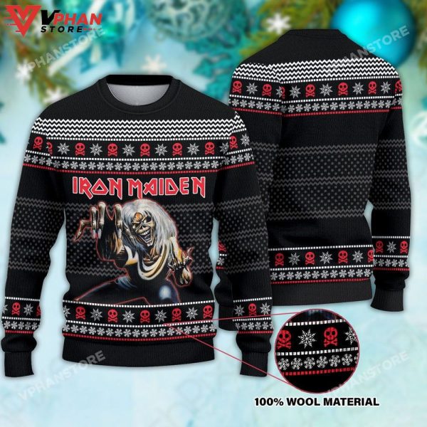 Iron Maiden Rock Music Metal Band Ugly Christmas Sweater