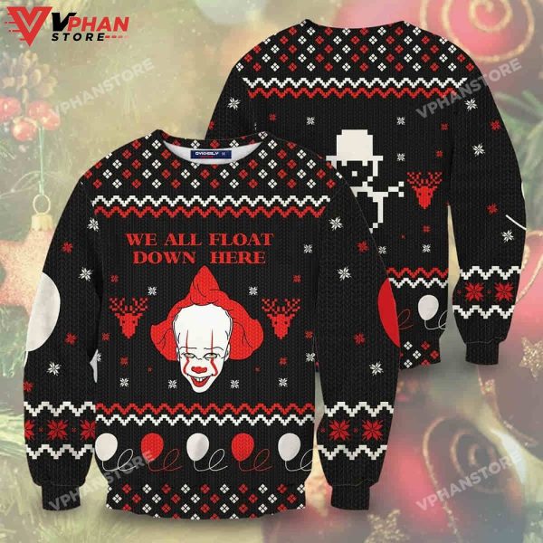 It Movie Pennywise We All Float Ugly Christmas Sweater