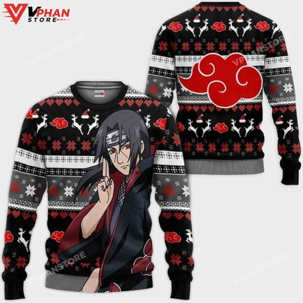 Itachi Uchiha Akatsuki Anime Ugly Christmas Sweater