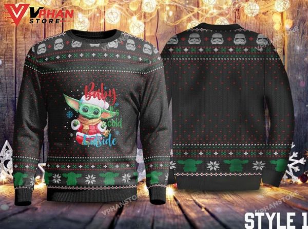 It’s Cold Outside Sweater Baby Yoda Christmas Sweater