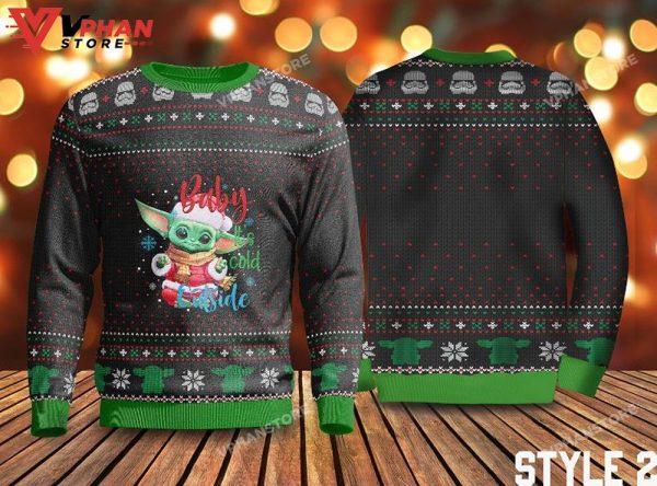 It’s Cold Outside Sweater Baby Yoda Christmas Sweater