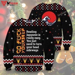 Japanese Wave Christmas Wool Knitted Sweater 1