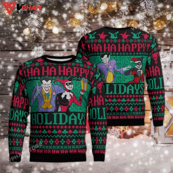 Joker Harley Couple Quinn Ugly Christmas Sweater