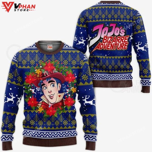 Jonathan Joestar Jojo’s Bizarre Adventure Anime Ugly Christmas Sweater