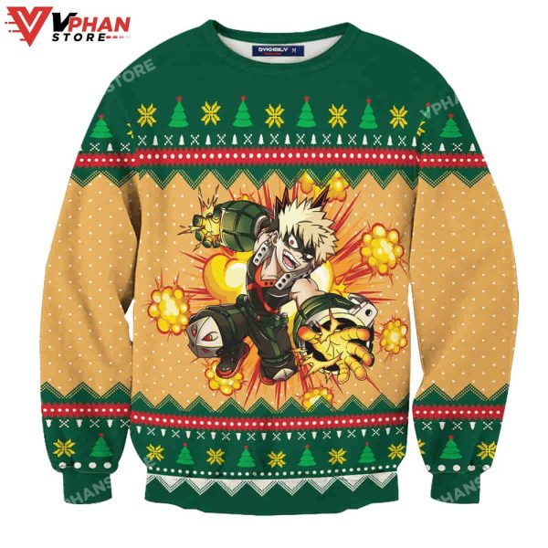 Katsuki Bakugou  My Hero Academia Ugly Christmas Sweater