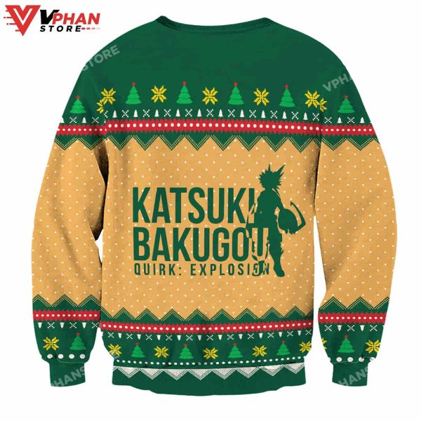 Katsuki Bakugou  My Hero Academia Ugly Christmas Sweater