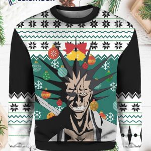 Kenpachi Zaraki Bleach Ugly Christmas Sweater 1