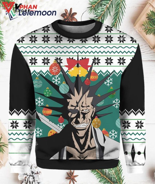 Kenpachi Zaraki Bleach Ugly Christmas Sweater, Funny Costume