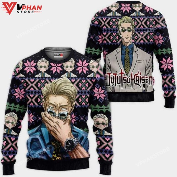 Kento Nanami Anime Jujutsu Kaisen Xmas Ugly Christmas Sweater