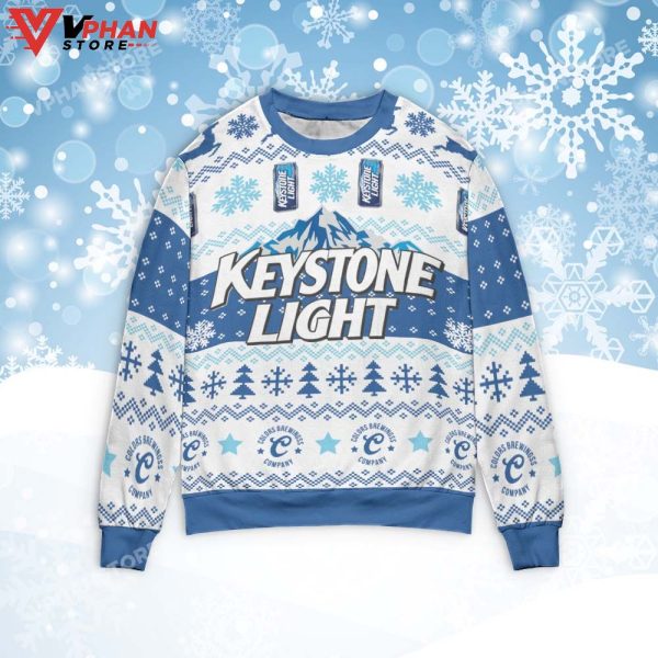 Keystone Light Christmas Sweater, Christmas Gift