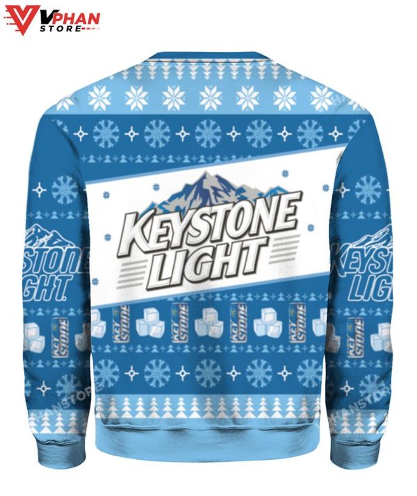 Keystone Light Ugly Christmas Sweater, Retro Christmas Gift