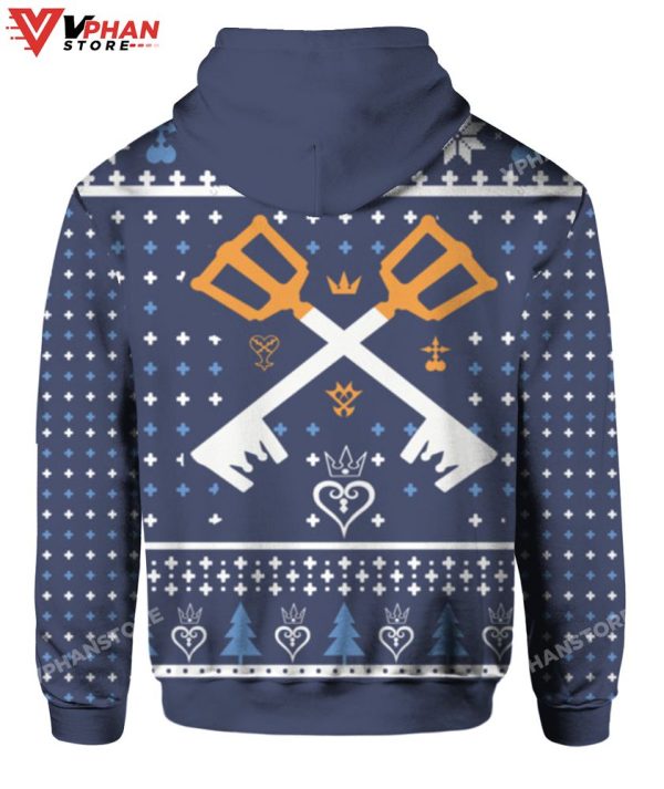 Kingdom Hearts Christmas Sweater, Basic Retro Sweater