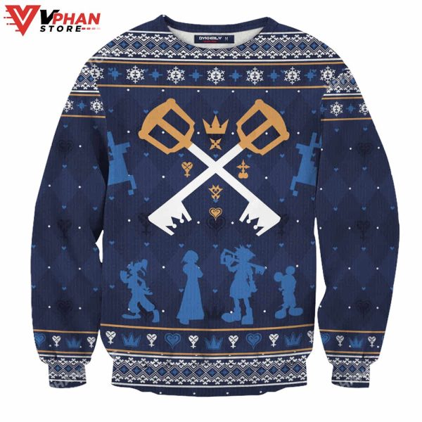 Kingdom Hearts Christmas Wool Knitted Ugly Sweater