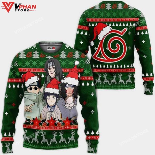 Konoha Team 8 Nrt Anime Xmas Ugly Christmas Sweater