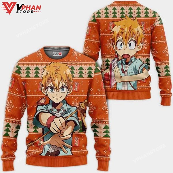 Kou Minamoto Anime Toilet-Bound Hanako-Kun Ugly Christmas Sweater