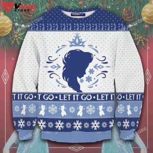 Let It Go Elsa Frozen Wool Knitted Sweater 1