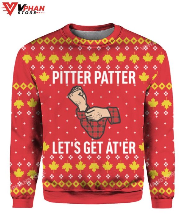 Pitter Pattern Let’s Get At’er Letterkenny Christmas Sweater