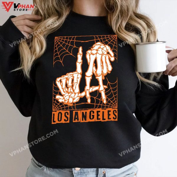 Los Angeles Skeleton Hand Sign Lazy DIY Halloween Skeleton Costume