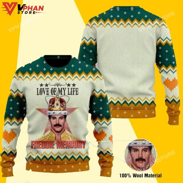 Love Of My Life Freddie Mercury Legend Ugly Christmas Sweater