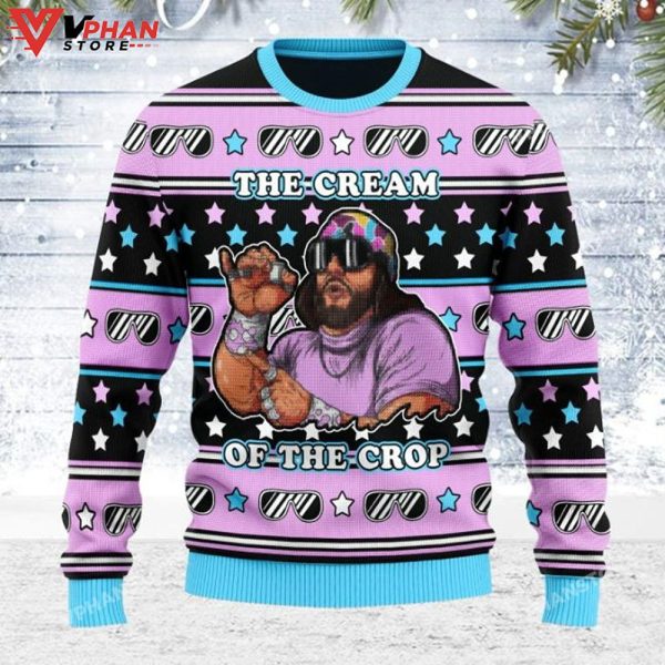 Macho Man WWE The Cream Of The Crop Christmas Sweater