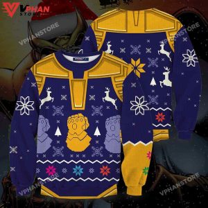 Mad Titan Funny Marvel Christmas Wool Knitted Sweater 1