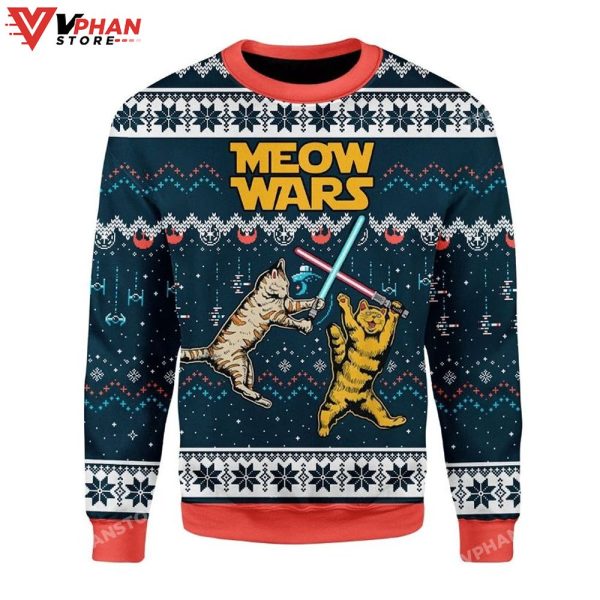 Meow Wars Ugly Christmas Sweater