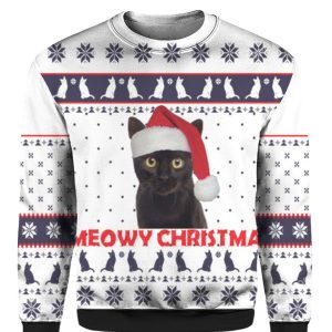 Meowy Christmas Ugly Sweater 1