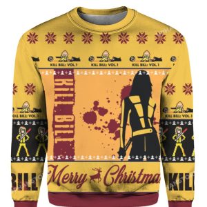 Merry Christmas Kill Bill Ugly Sweater 1