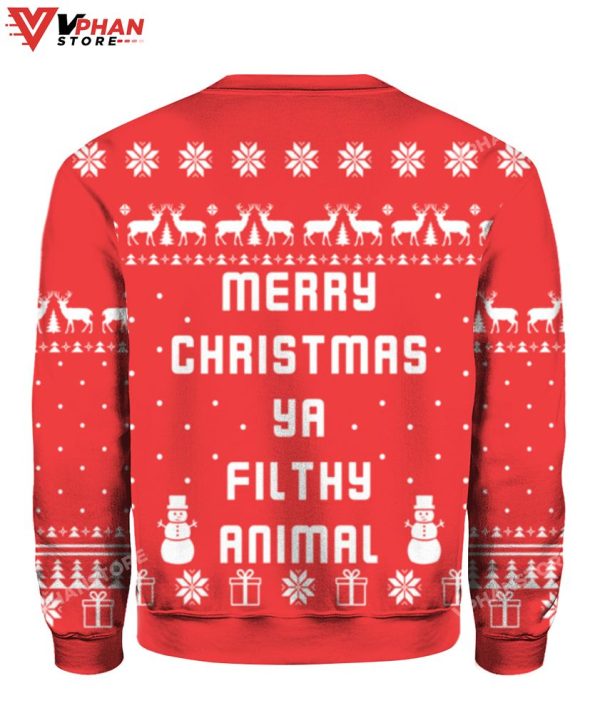 Merry Christmas Ya Filthy Animal Vintage Christmas Sweater