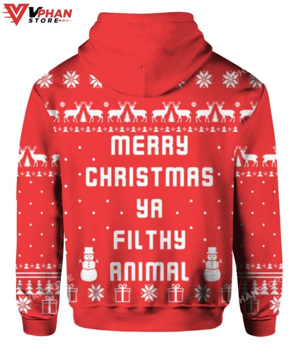 Merry Christmas Ya Filthy Animal Vintage Christmas Sweater