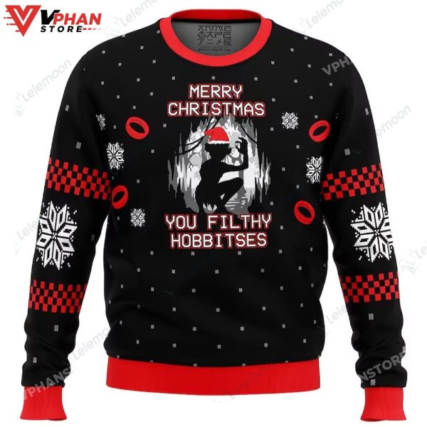 Merry Christmas You Filthy Hobitses Lord Of The Rings Christmas Sweater