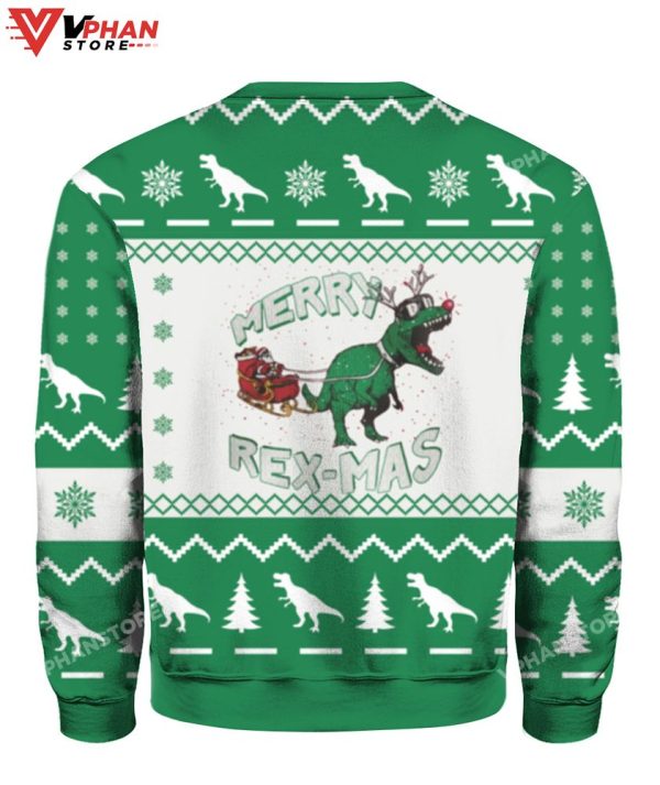 Merry Rex Mas Christmas Sweater, Funny Cute Gift