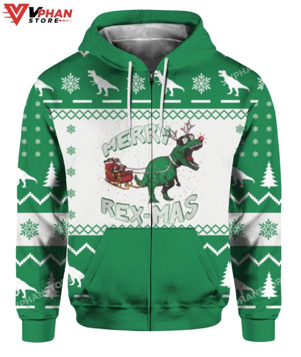 Merry Rex Mas Christmas Sweater, Funny Cute Gift