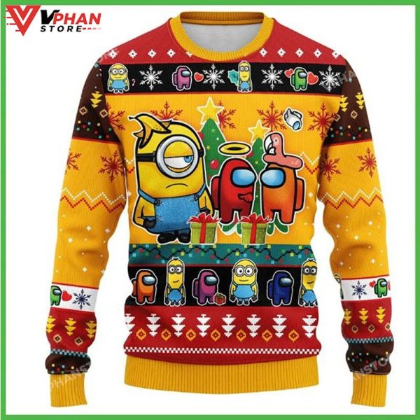 Minions Ugly Sweater Gifts Merry Christmas Sweatshirt