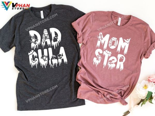 Momster Dadcula Shirt Family Matching Couple Halloween Costumes