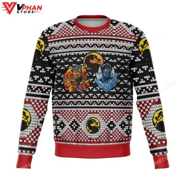 Mortal Combat Ninjas Xmas Ugly Christmas Sweater