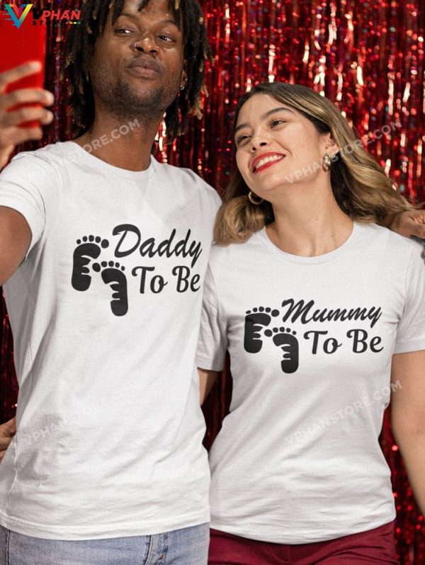 Mummy Daddy To Be Matching Parents Pregnancy Announcement Shirts Pregnant Couple Halloween Costumes