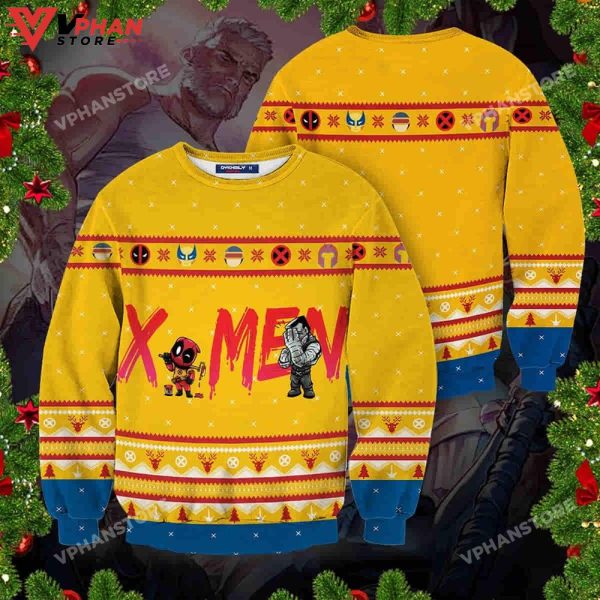 Mutants Deadpool Ugly Christmas Sweater Wool Knitted Sweatshirt