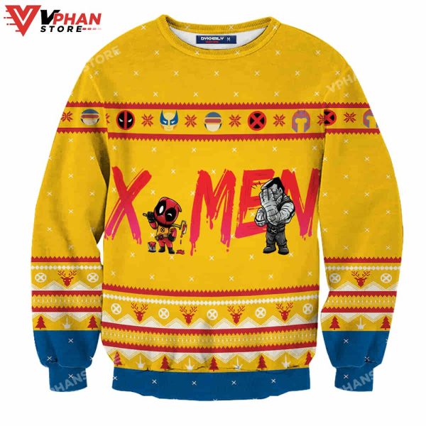 Mutants Deadpool Ugly Christmas Sweater Wool Knitted Sweatshirt