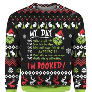 My Day Im Booked Christmas Sweater 1