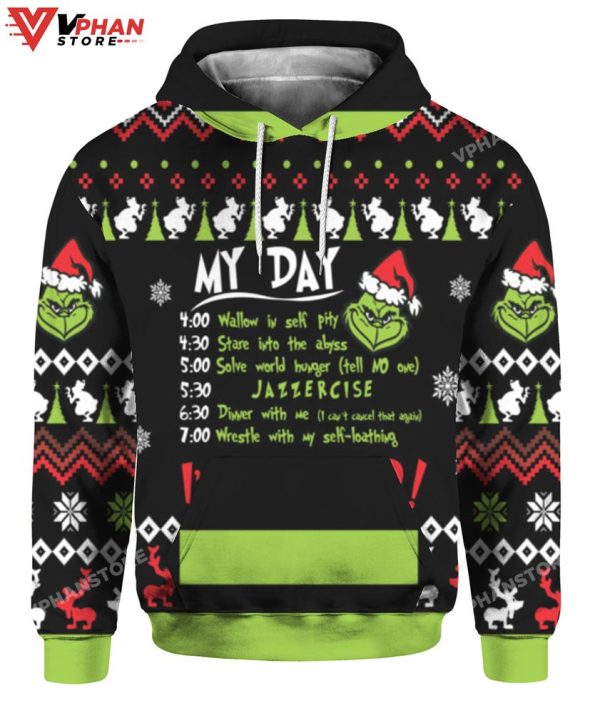 My Day Im Booked Christmas Sweater, Basic Retro Sweater